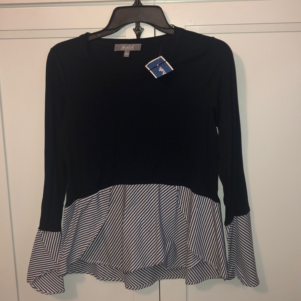Marled Reunited Clothing NWT Spring Twofer Top